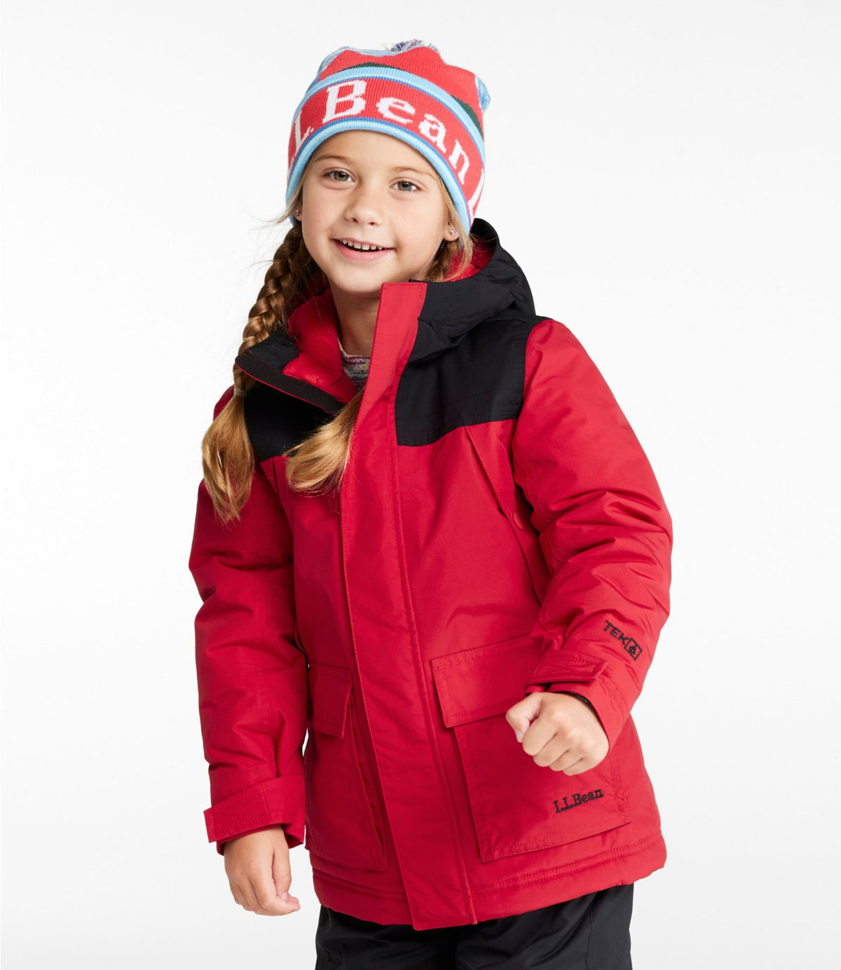 L.L.Bean Kids' Baxter State Waterproof Hooded Parka Deep Blue