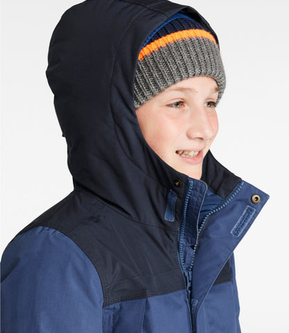 L.L.Bean Kids' Baxter State Waterproof Hooded Parka Deep Blue