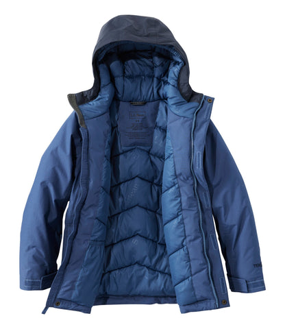 L.L.Bean Kids' Baxter State Waterproof Hooded Parka Deep Blue