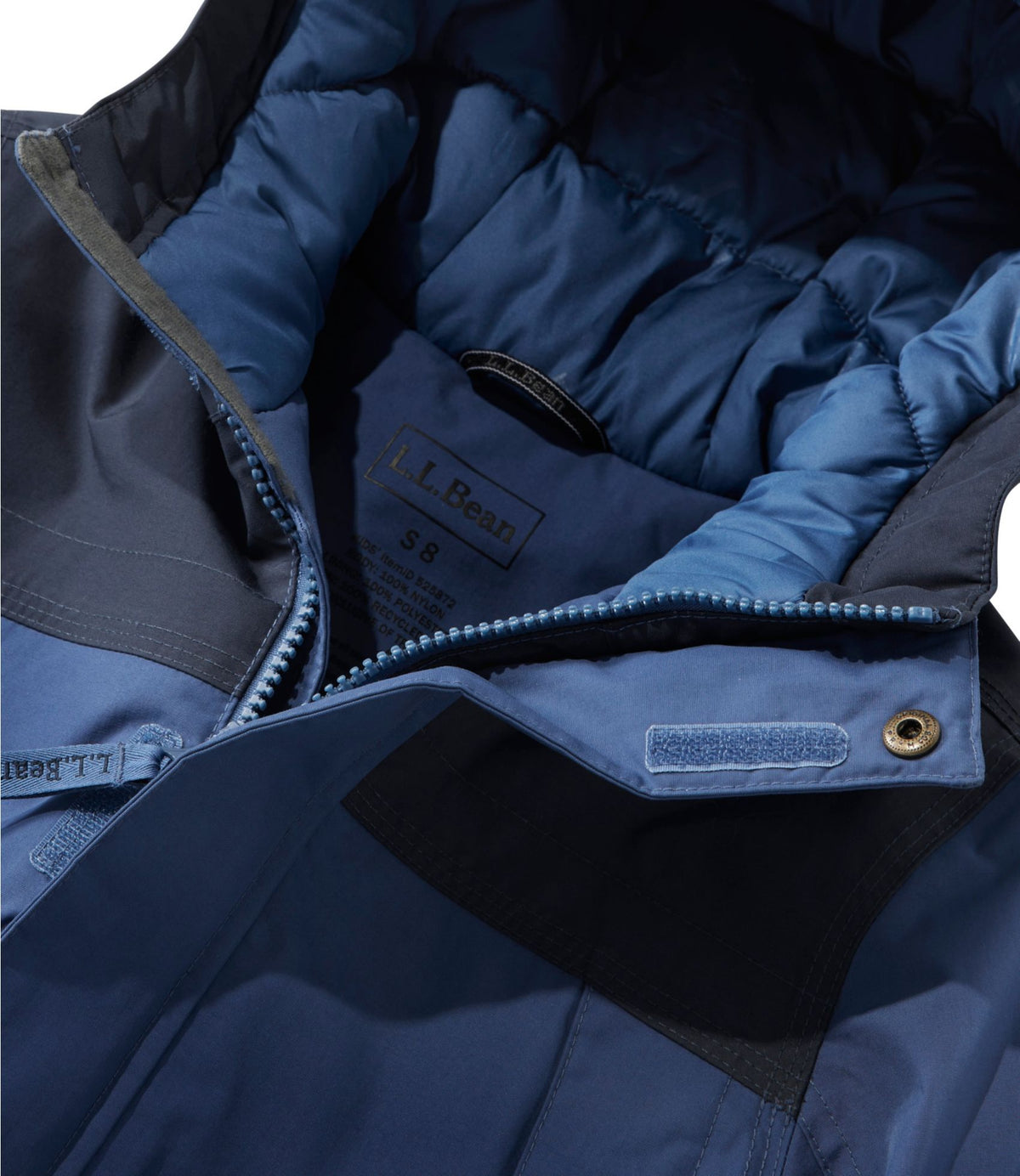 L.L.Bean Kids' Baxter State Waterproof Hooded Parka Deep Blue