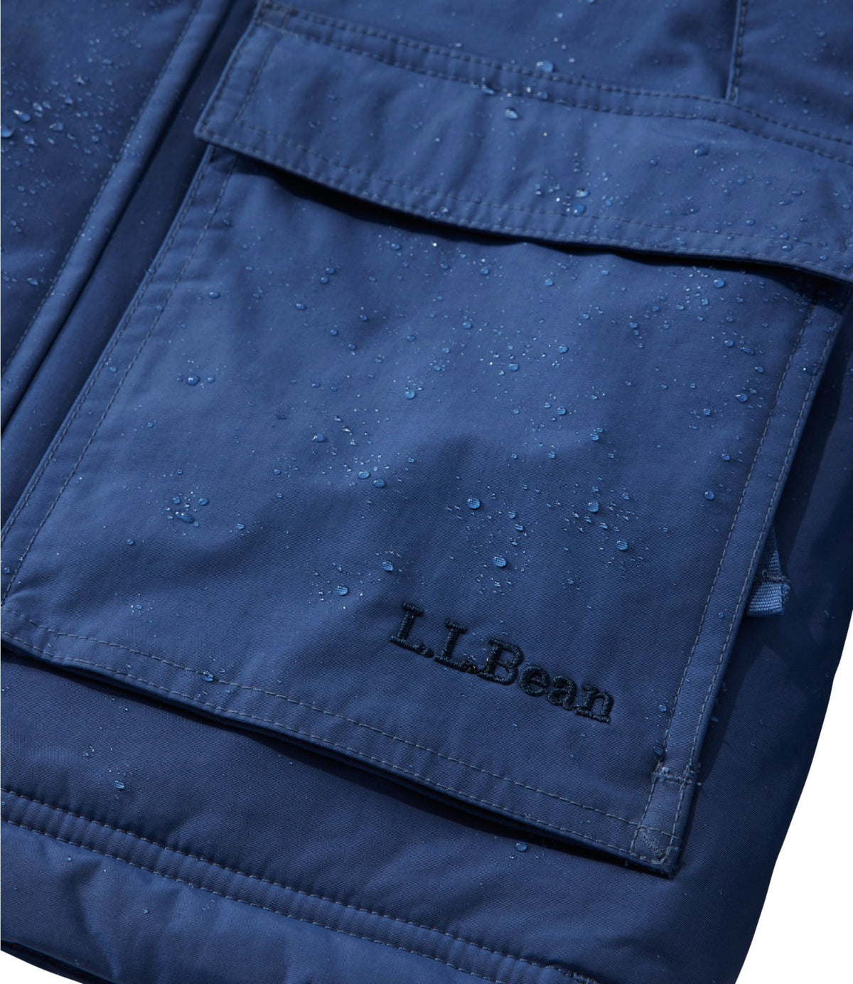 L.L.Bean Kids' Baxter State Waterproof Hooded Parka Deep Blue