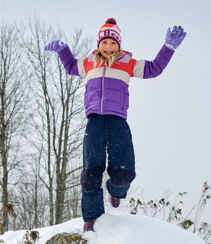L.L.Bean Kids' Bean's Down Jacket, Colorblock Dark Bronze