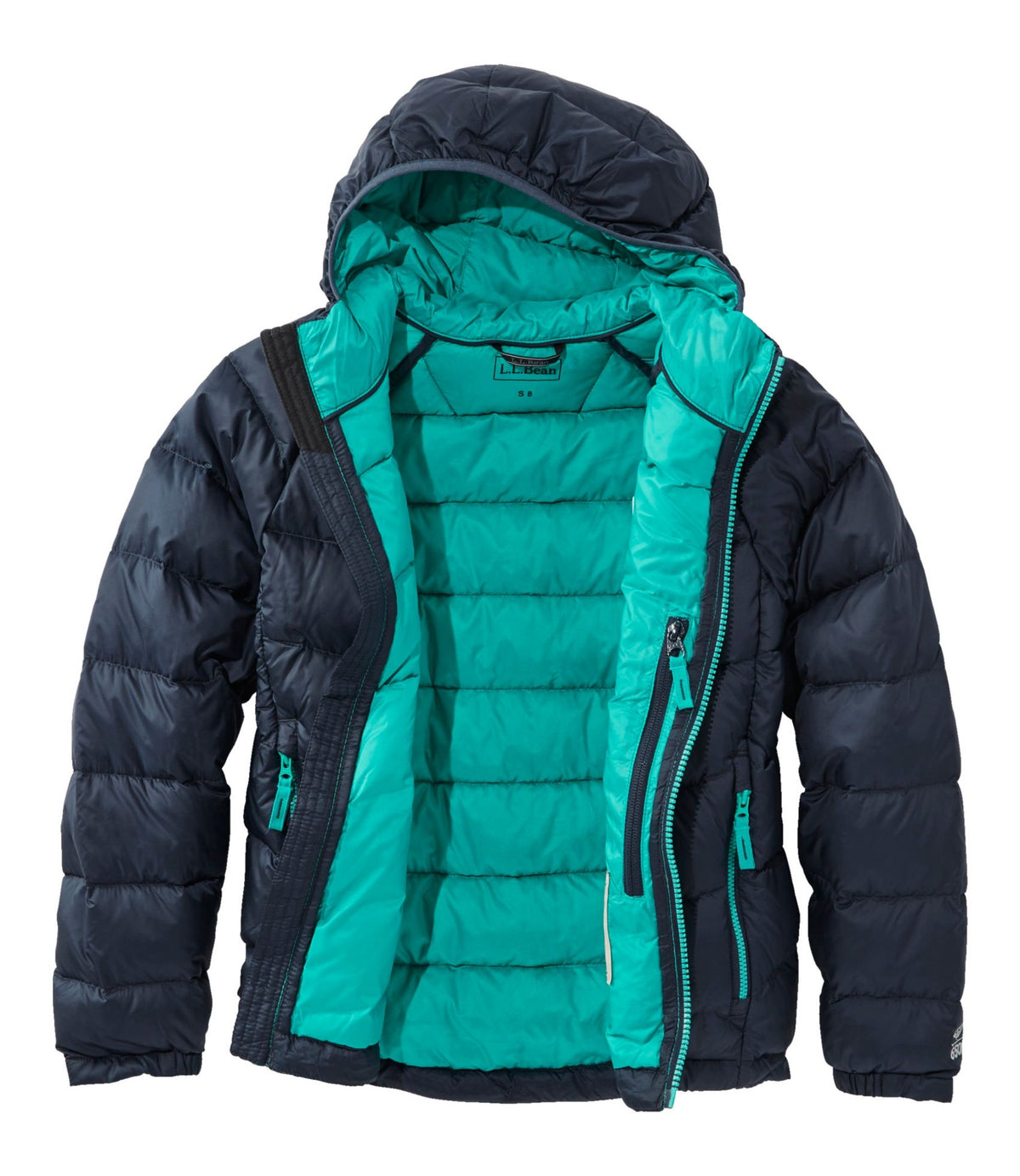 L.L.Bean Kids' Ultralight 650 Down Jacket Carbon Navy