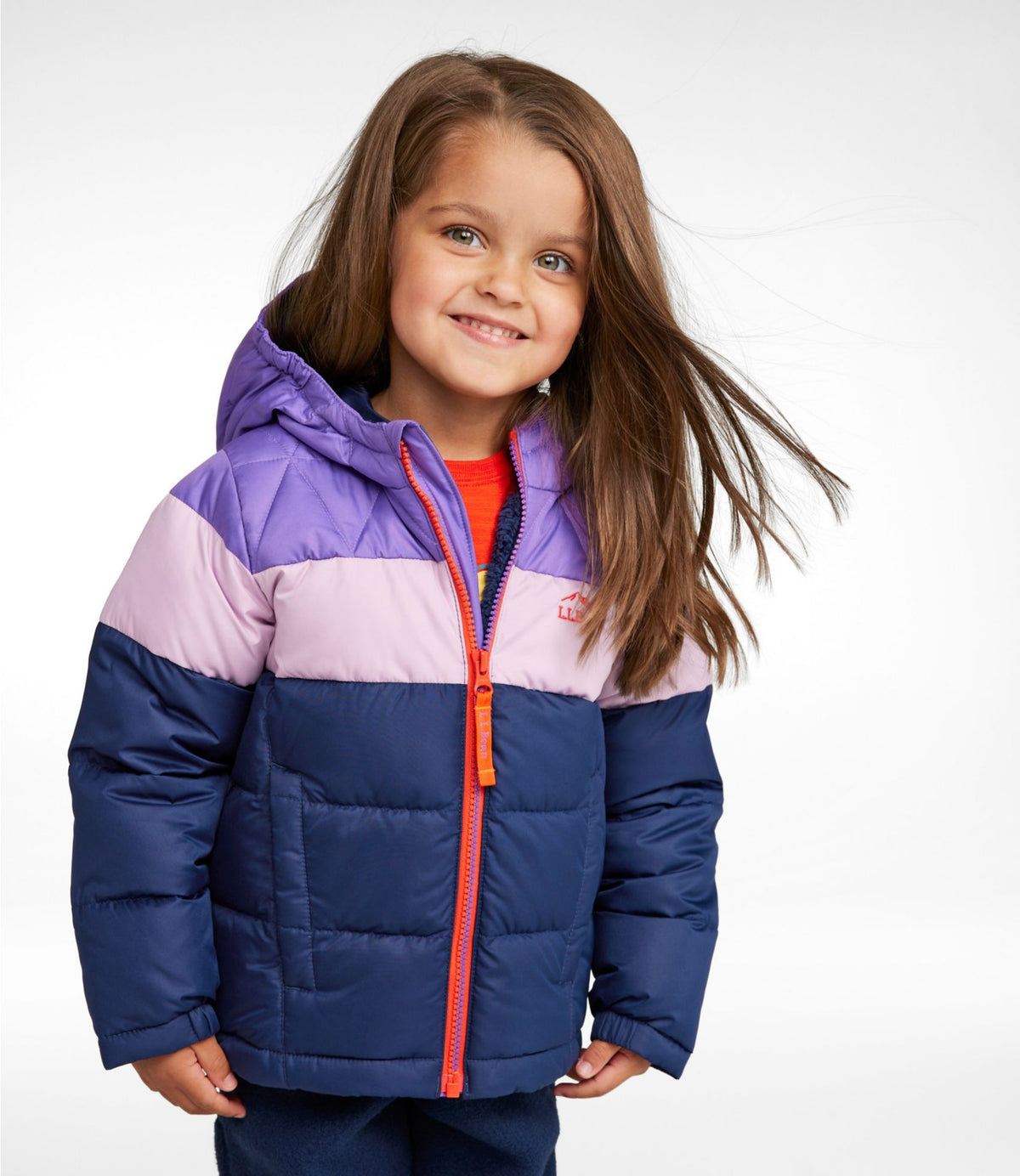 L.L.Bean Infants' and Toddlers' Bean's Down Jacket, Colorblock Dark Bronze