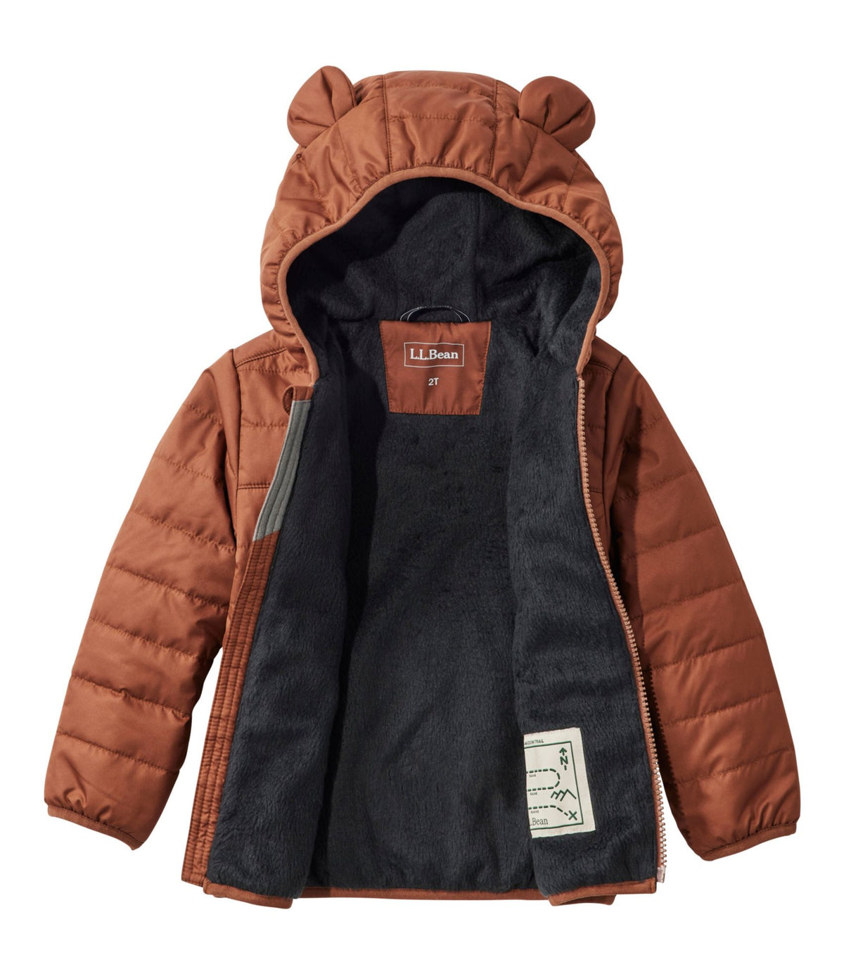 L.L.Bean Infants' and Toddlers' Fleece-Lined Insulated Jacket Dark Barley