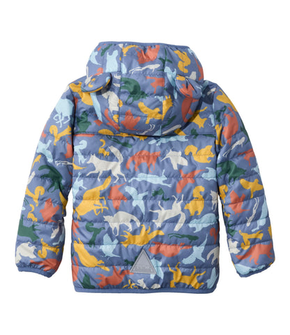 L.L.Bean Infants' and Toddlers' Fleece-Lined Insulated Jacket, Print Carbon Navy Tossed Beans
