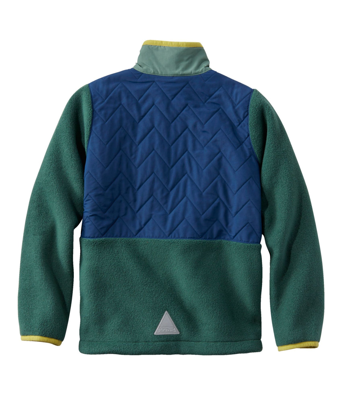 L.L.Bean Kids' Mountain Classic Fleece Jacket, Mixed Media Lilac/Cirrus Blue