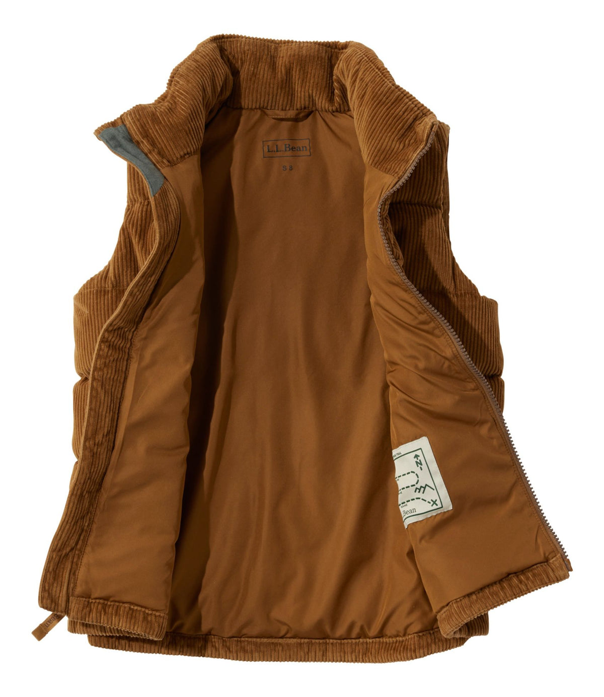 L.L.Bean Kids' Bean's Down Corduroy Vest Alpine Aster
