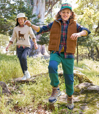 L.L.Bean Kids' Bean's Down Corduroy Vest Alpine Aster