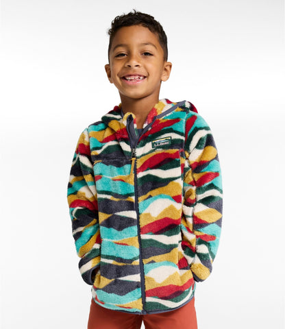 L.L.Bean Kids' L.L.Bean Hi-Pile Fleece, Print Abstract Mountain