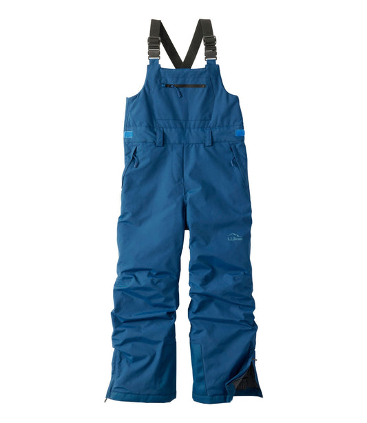 L.L.Bean Kids' Waterproof Wildcat Insulated Ski Bibs Dark Marine Blue
