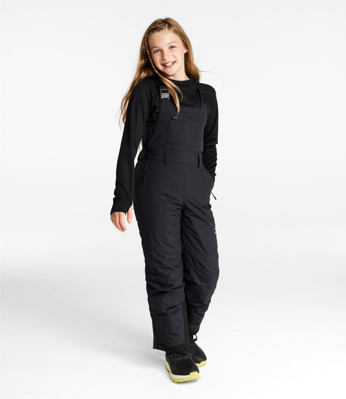 L.L.Bean Kids' Waterproof Wildcat Insulated Ski Bibs Dark Marine Blue
