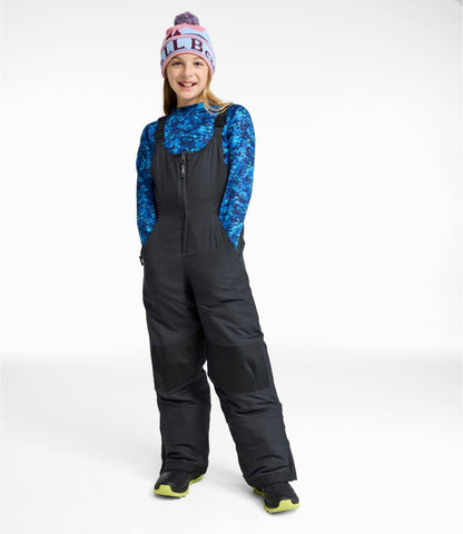 L.L.Bean Kids' Cold Buster Snow Bibs Blue Tide