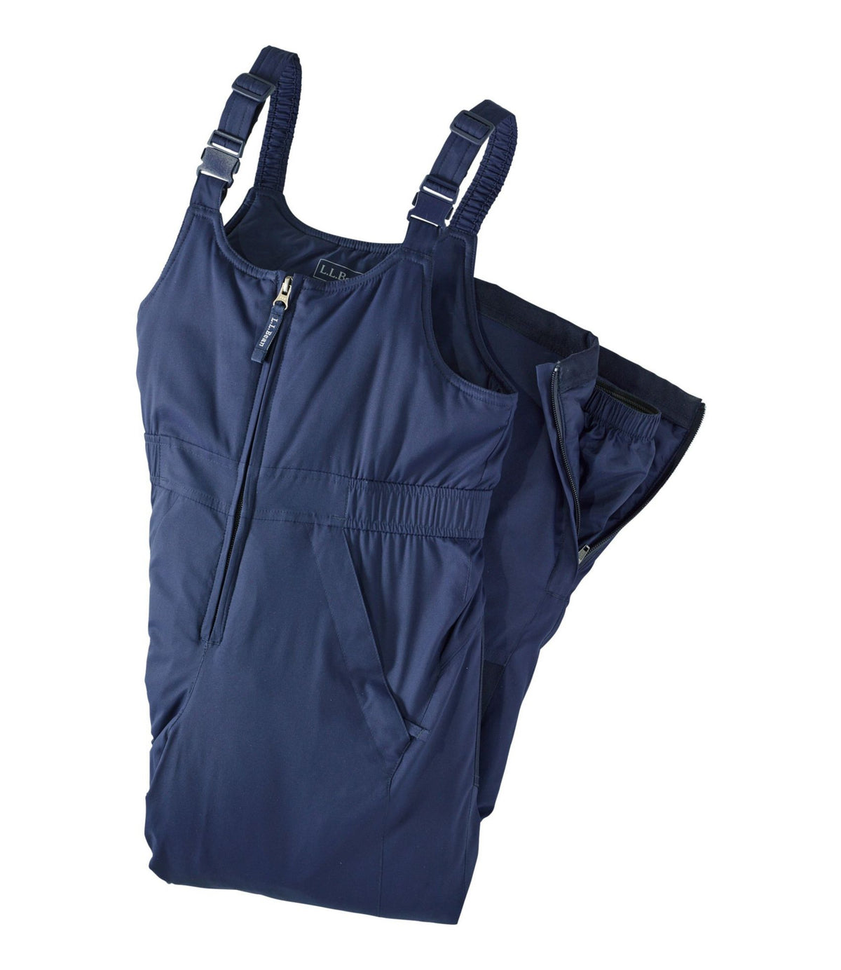 L.L.Bean Kids' Cold Buster Snow Bibs Blue Tide