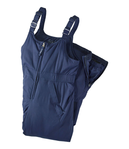 L.L.Bean Kids' Cold Buster Snow Bibs Blue Tide