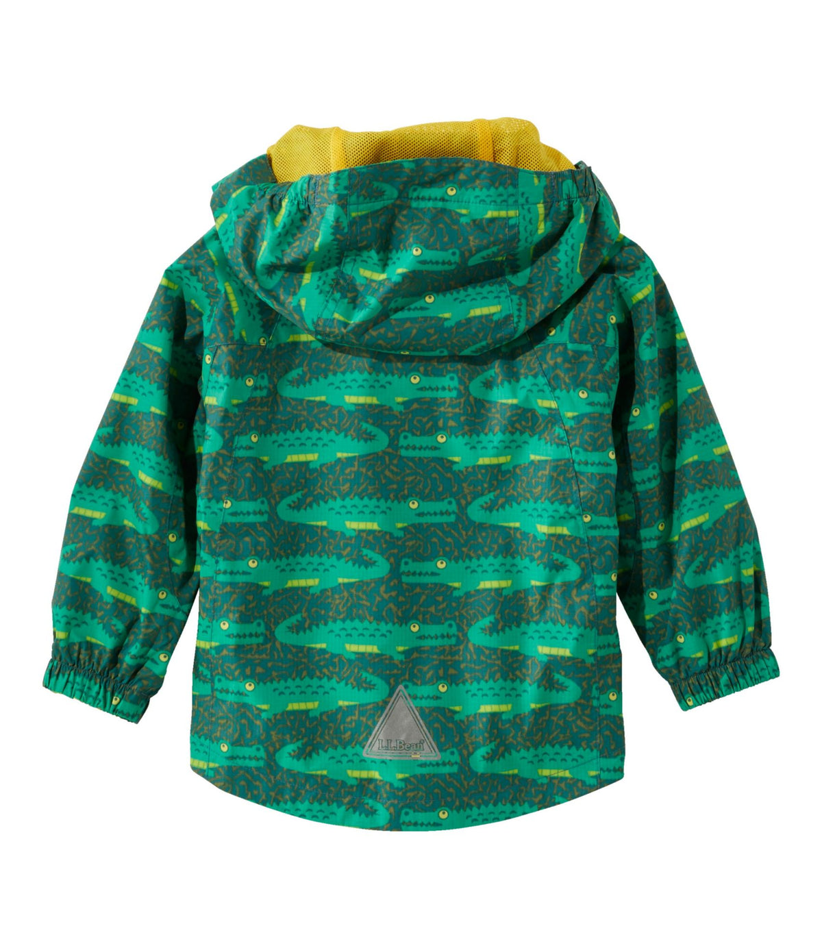 L.L.Bean Infants' and Toddlers' Discovery Rain Jacket, Print Darkest Green Gator
