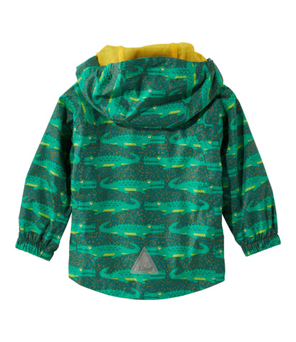 L.L.Bean Infants' and Toddlers' Discovery Rain Jacket, Print Darkest Green Gator