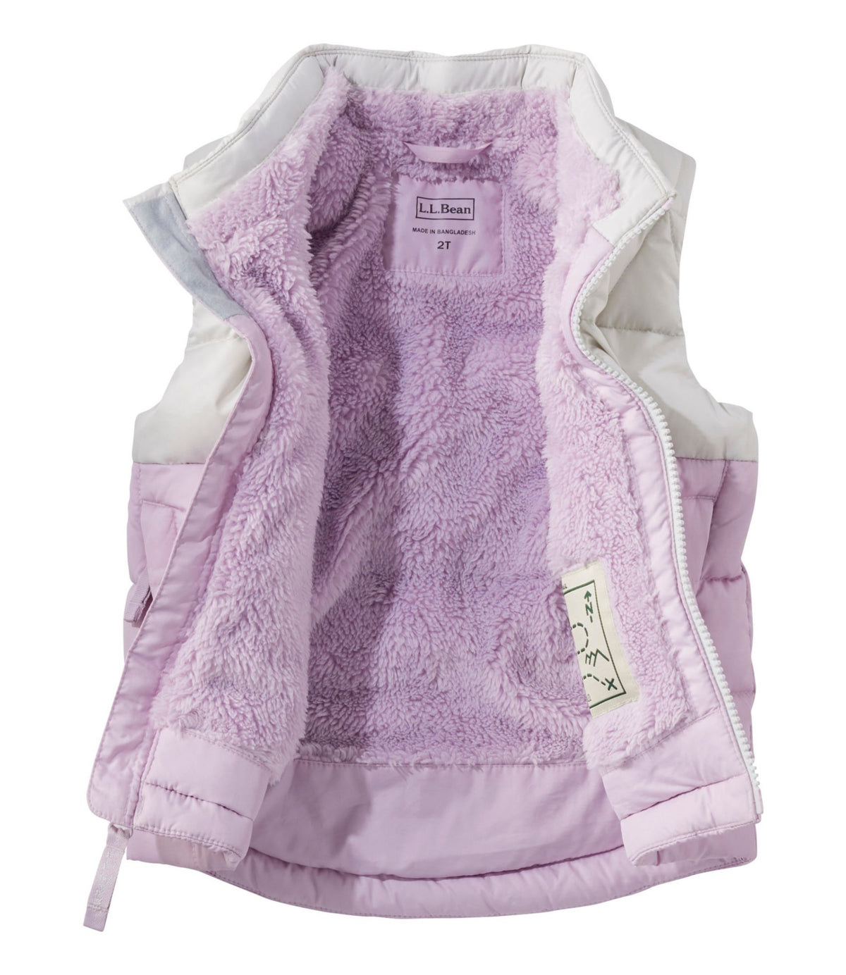 L.L.Bean Toddlers' Bean's Down Vest, Colorblock Cobalt Sea