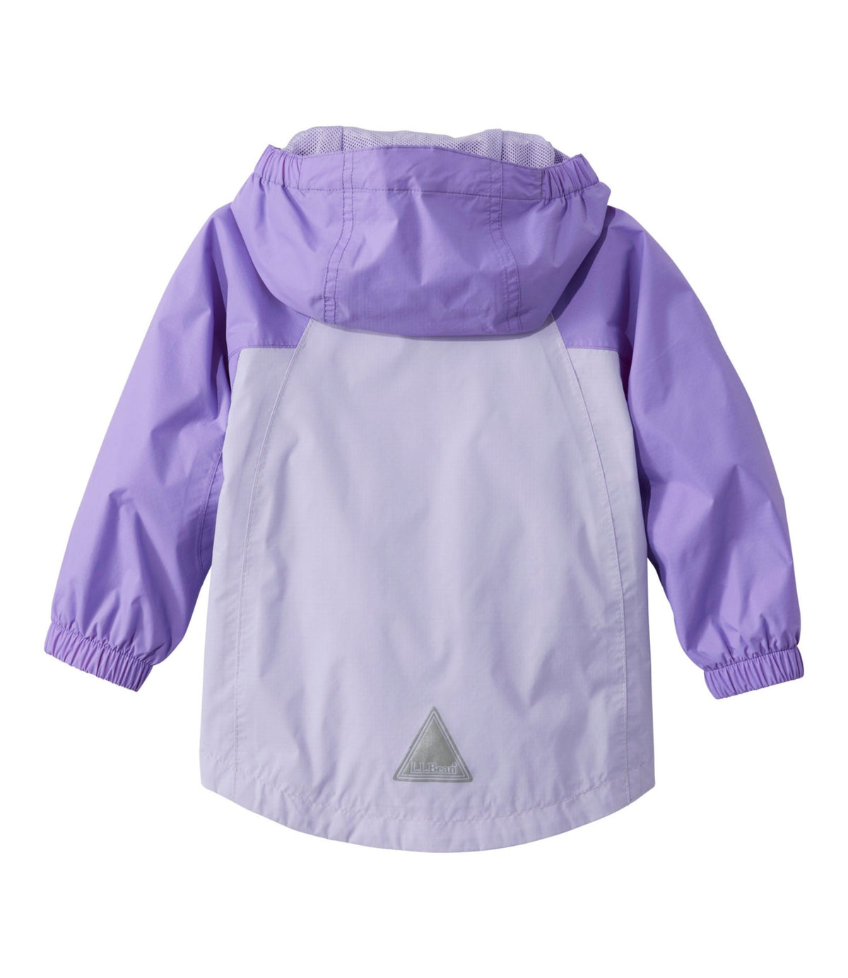 L.L.Bean Toddlers' Discovery Rain Jacket, Colorblock Alpine Aster/French Lilac