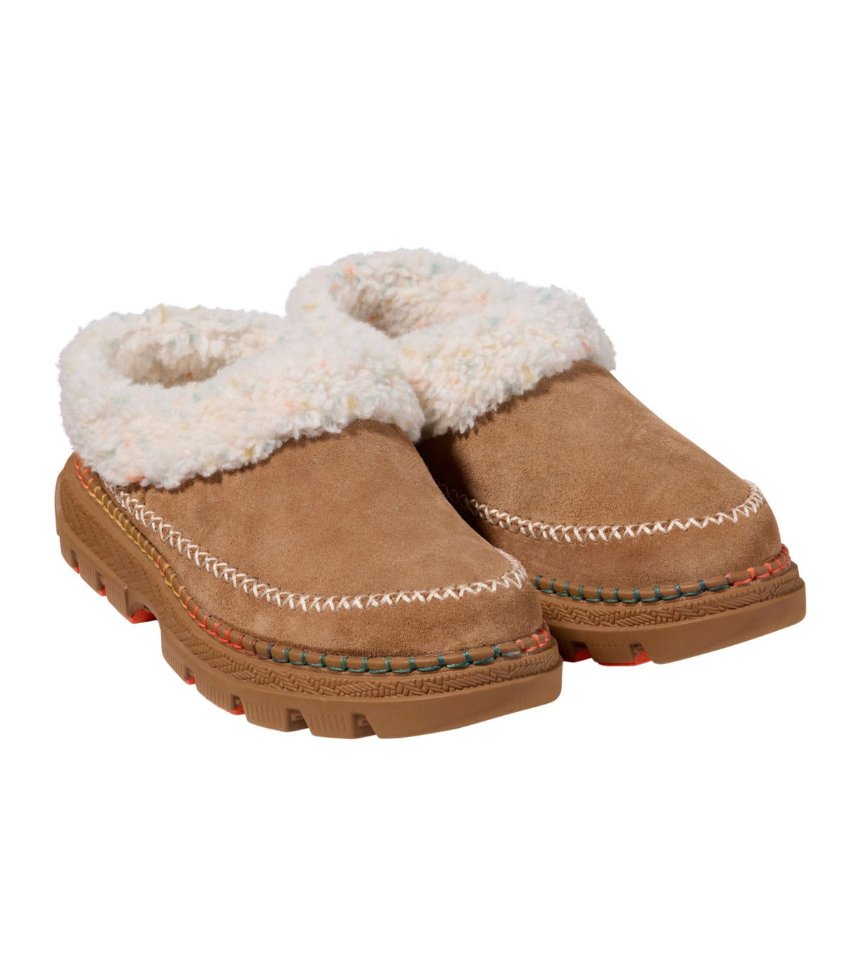 L.L.Bean Women's Wicked Cozy Slipper Scuffs Brown