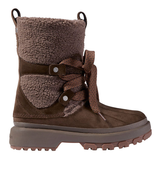 L.L.Bean Women's 5-Bar Pull-On Boots, Sherpa Cocoa