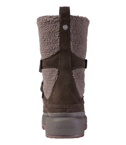 L.L.Bean Women's 5-Bar Pull-On Boots, Sherpa Cocoa