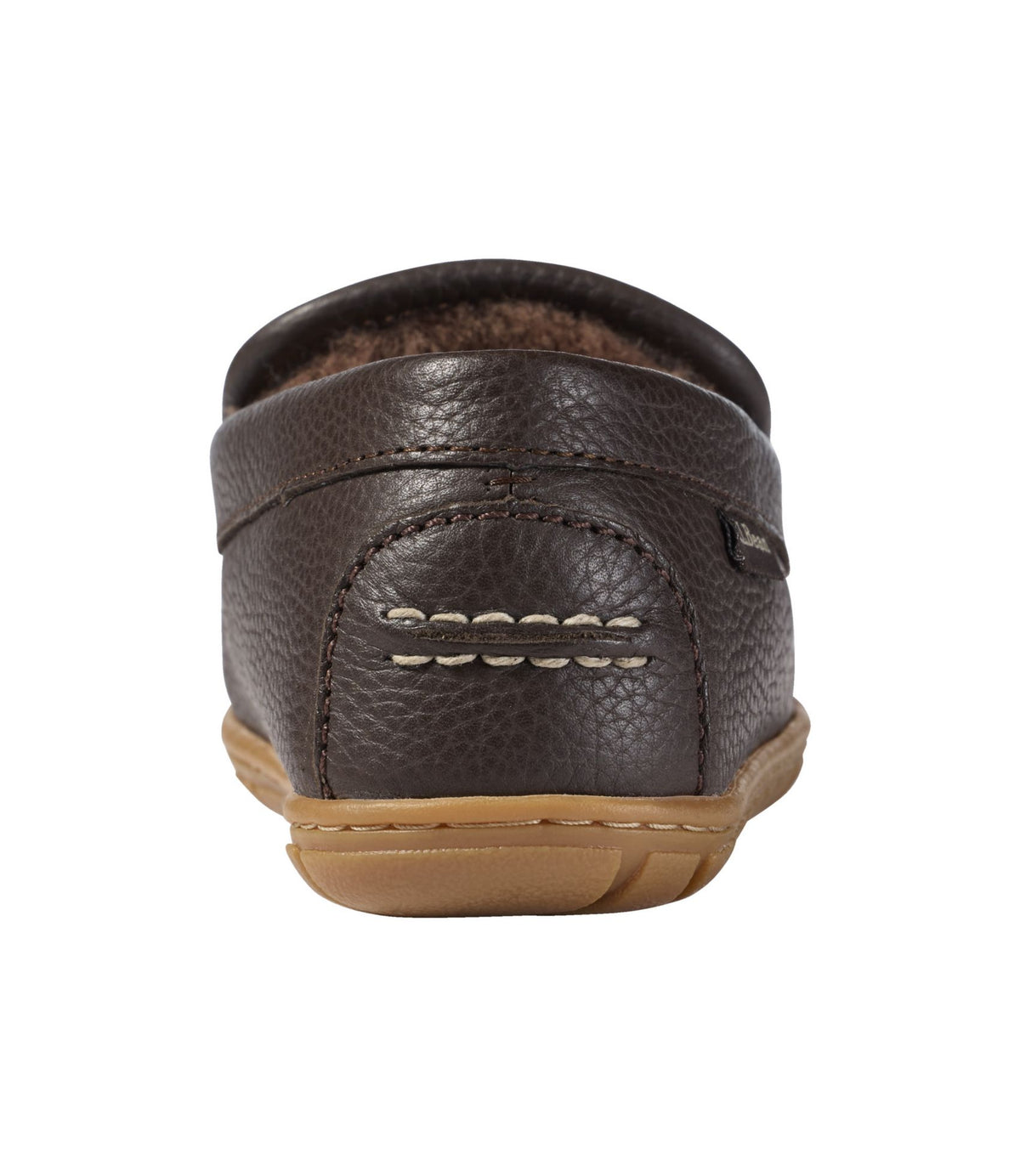 L.L.Bean Women's Wicked Good Slippers, Leather Venetians Deep Brown