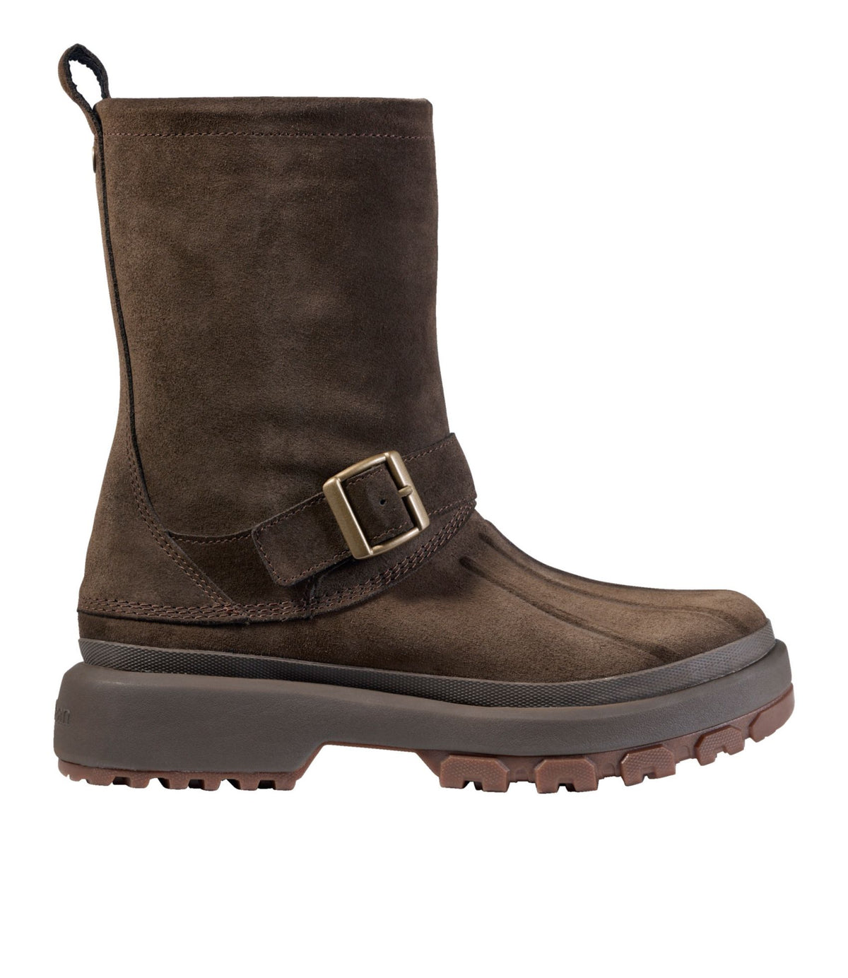 L.L.Bean Women's 5-Bar Pull-On Boots, Suede Otter Brown
