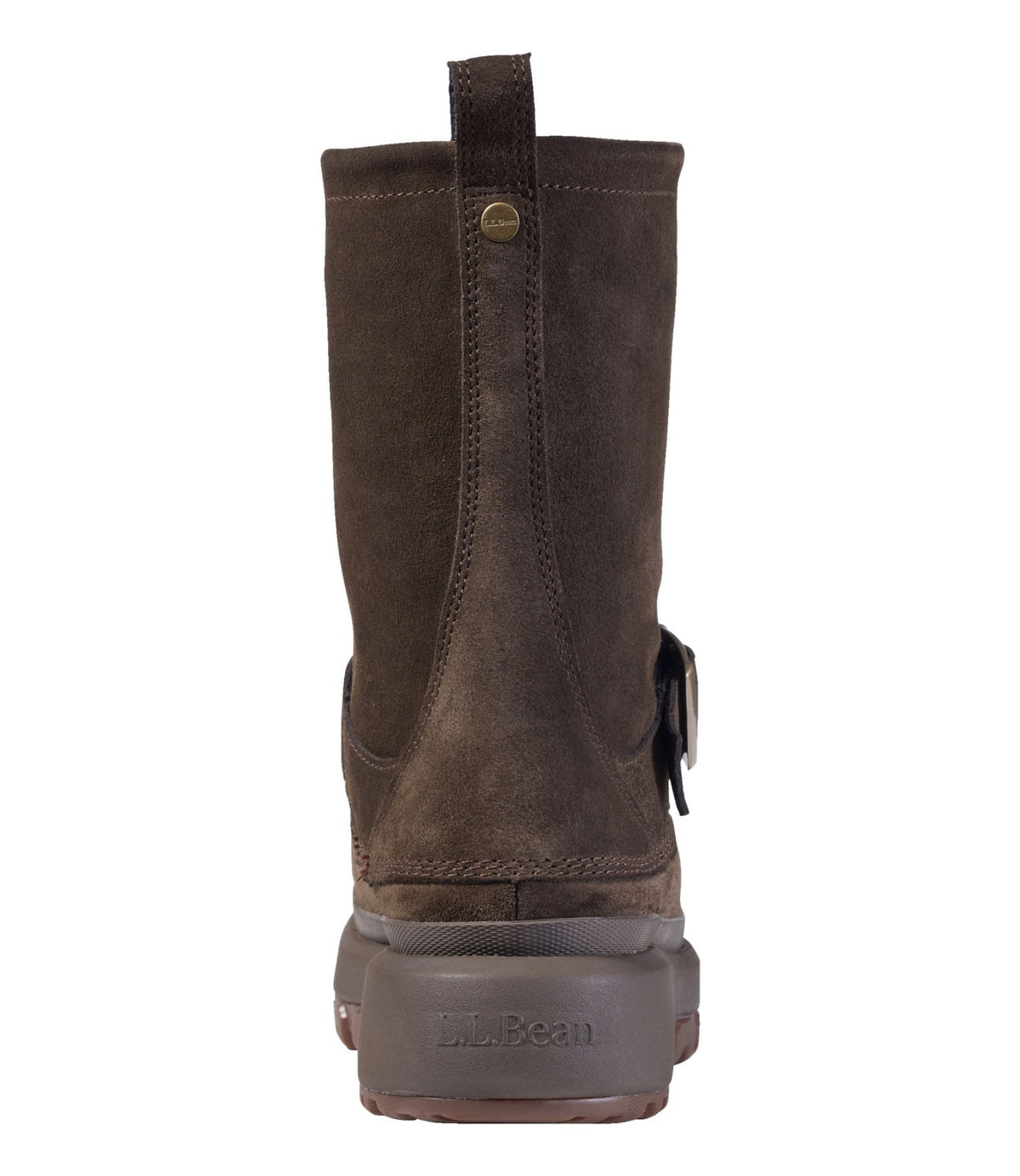 L.L.Bean Women's 5-Bar Pull-On Boots, Suede Otter Brown