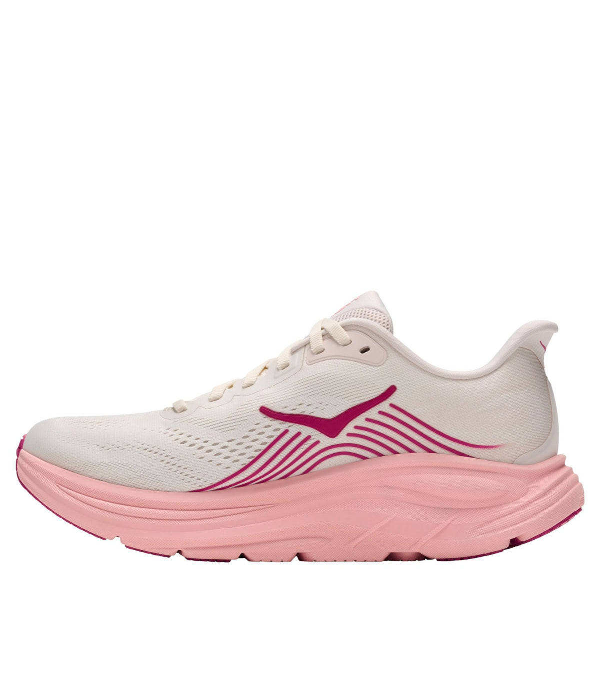 L.L.Bean Women's HOKA Clifton 11 Running Shoes Rose Cream/Dewy Pink