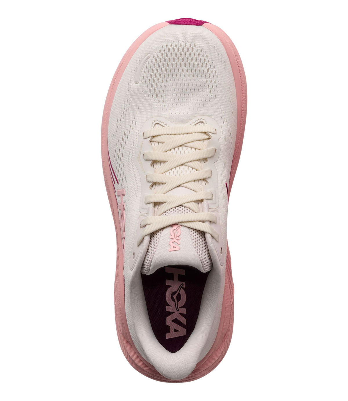 L.L.Bean Women's HOKA Clifton 11 Running Shoes Rose Cream/Dewy Pink