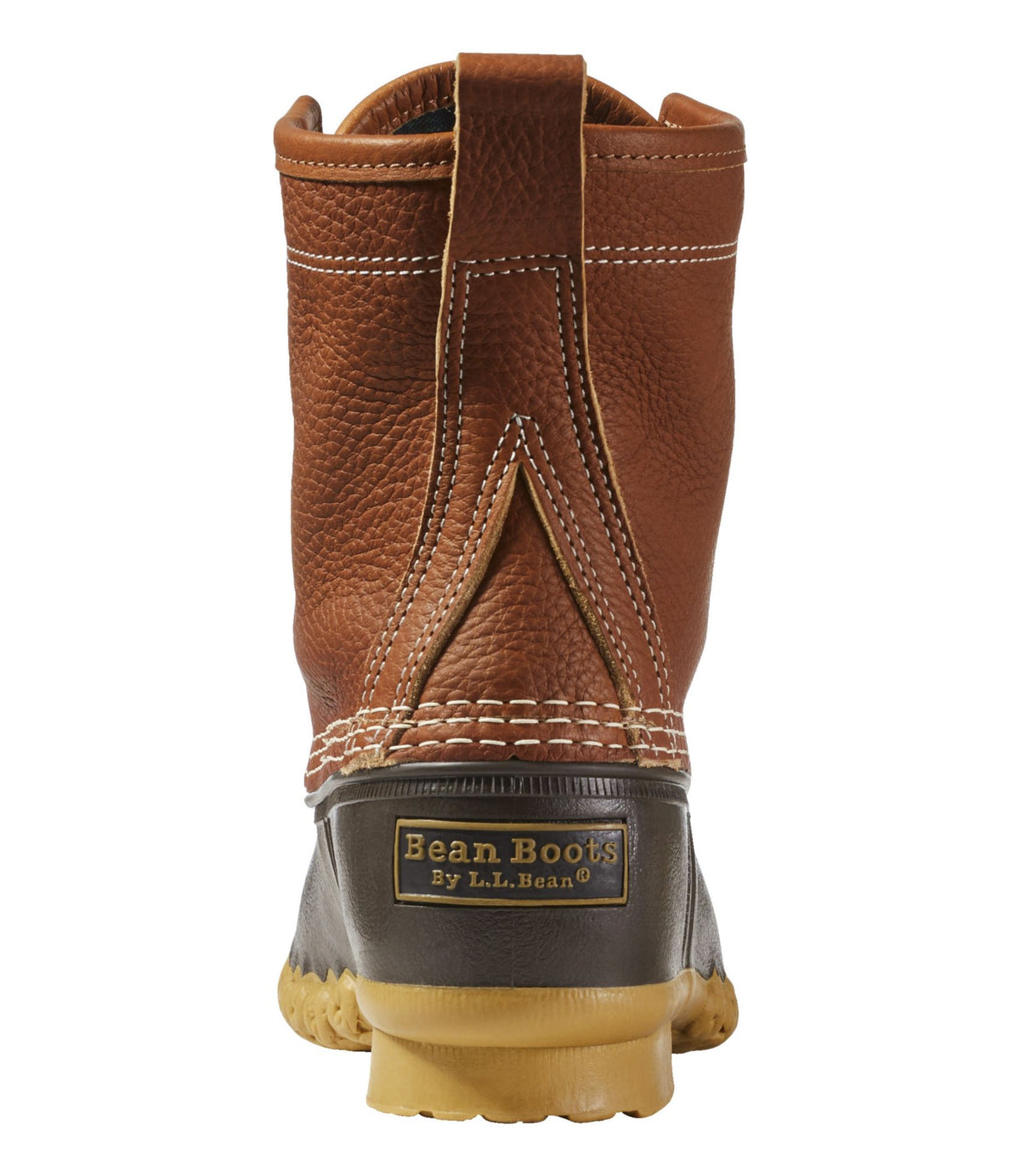 L.L.Bean Women's Bean Boots, 8" Flannel-Lined Insulated Tan/Brown/Gum/Classic Navy