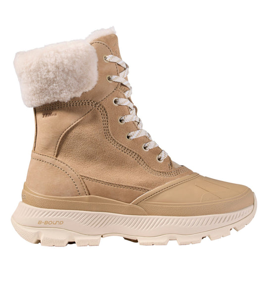 L.L.Bean Women's Storm Chaser 6 Lace-Up Boots, Waterproof Insulated American Khaki Nubuck