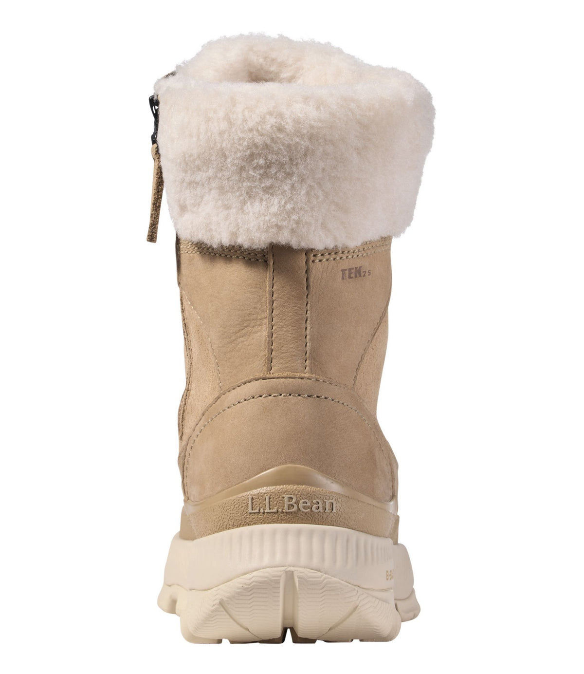 L.L.Bean Women's Storm Chaser 6 Lace-Up Boots, Waterproof Insulated American Khaki Nubuck