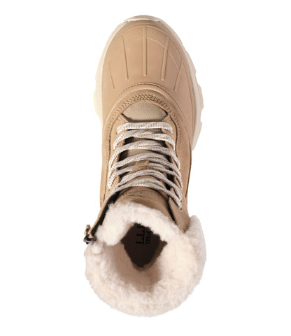 L.L.Bean Women's Storm Chaser 6 Lace-Up Boots, Waterproof Insulated American Khaki Nubuck