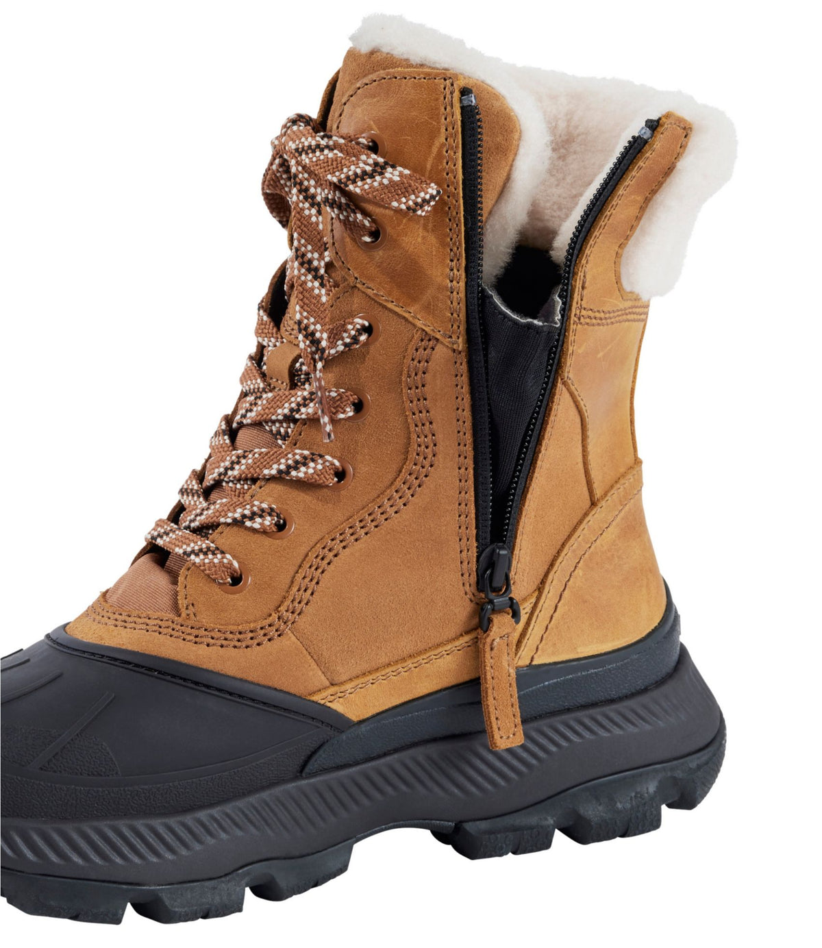 L.L.Bean Women's Storm Chaser 6 Lace-Up Boots, Waterproof Insulated American Khaki Nubuck
