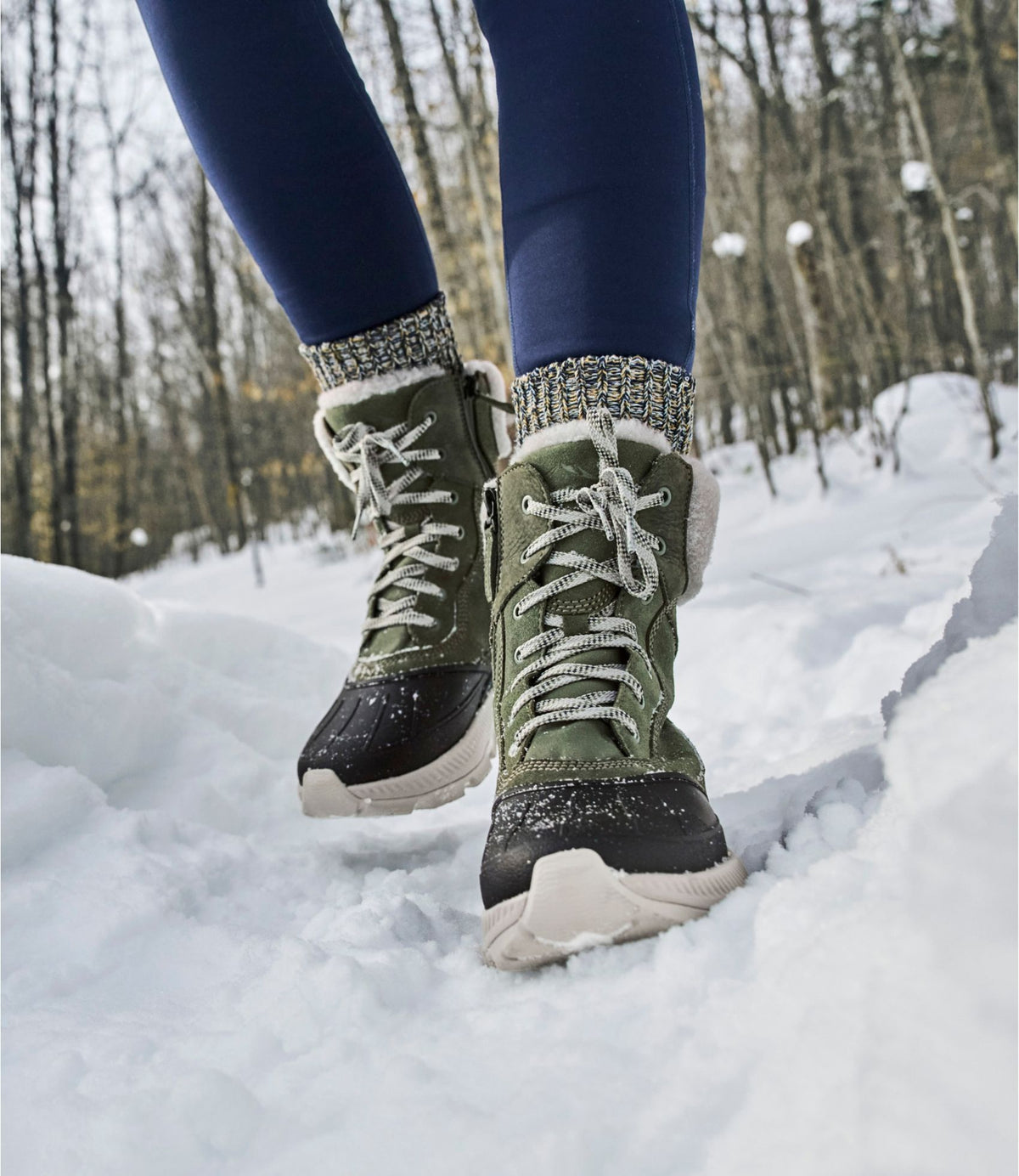 L.L.Bean Women's Storm Chaser 6 Lace-Up Boots, Waterproof Insulated American Khaki Nubuck