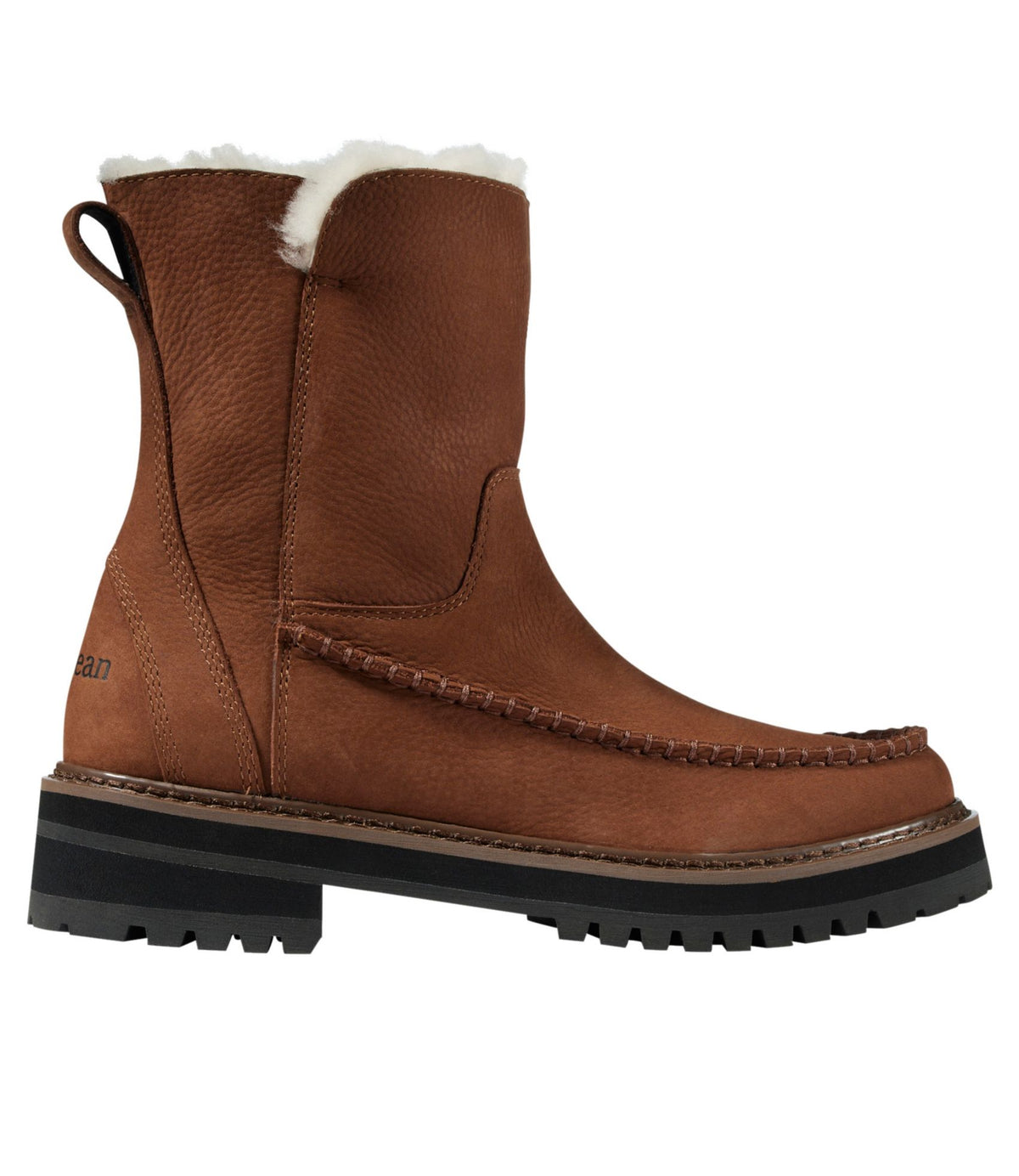 L.L.Bean Women's Camden Hill Moto Boots Dark Barley