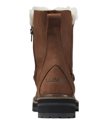 L.L.Bean Women's Camden Hill Moto Boots Dark Barley
