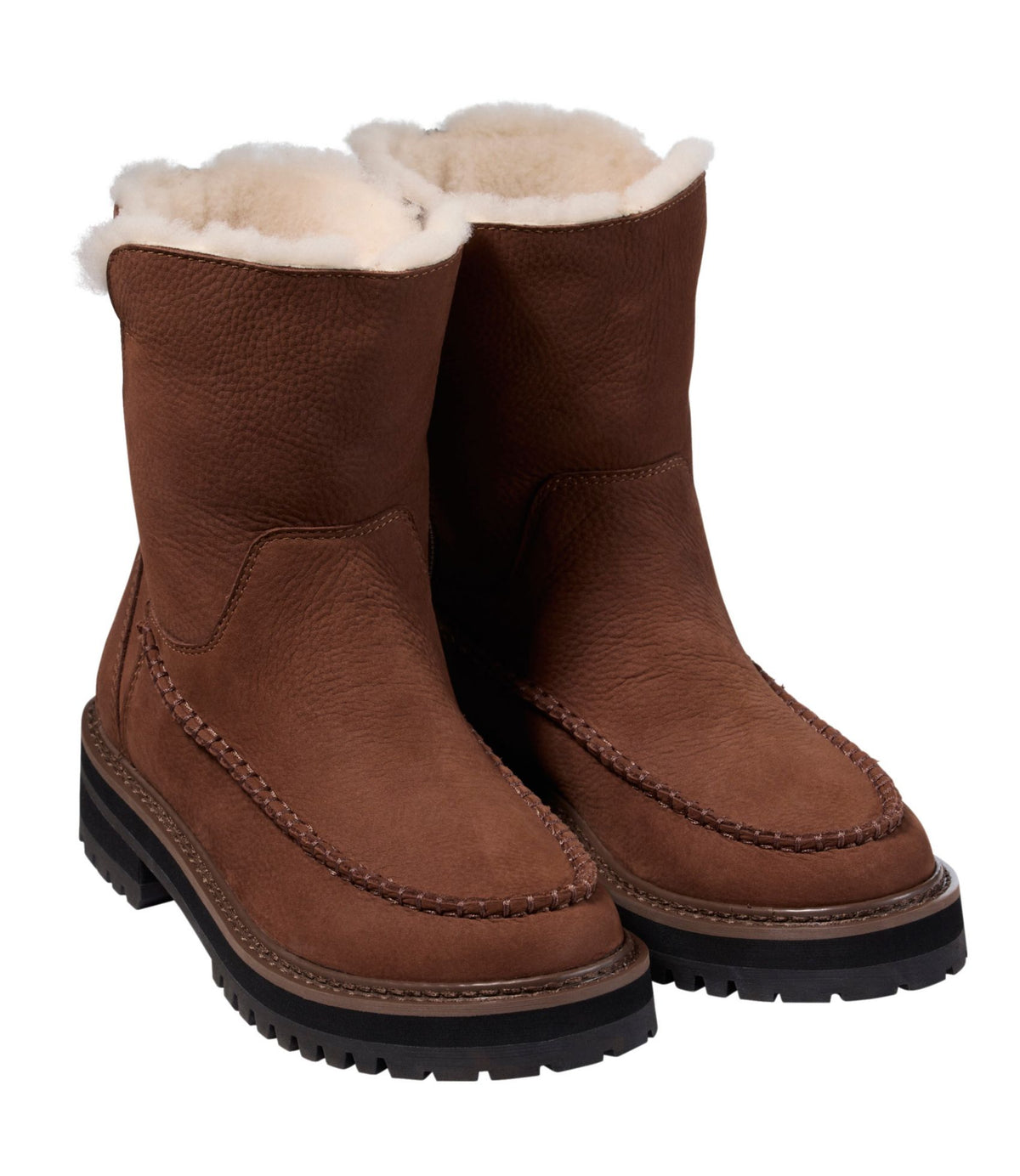 L.L.Bean Women's Camden Hill Moto Boots Dark Barley