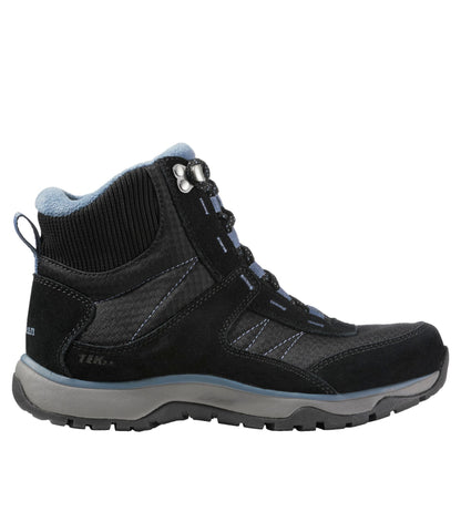 L.L.Bean Women's Snow Sneaker 5 Boots, Lace-Up Black/Slate