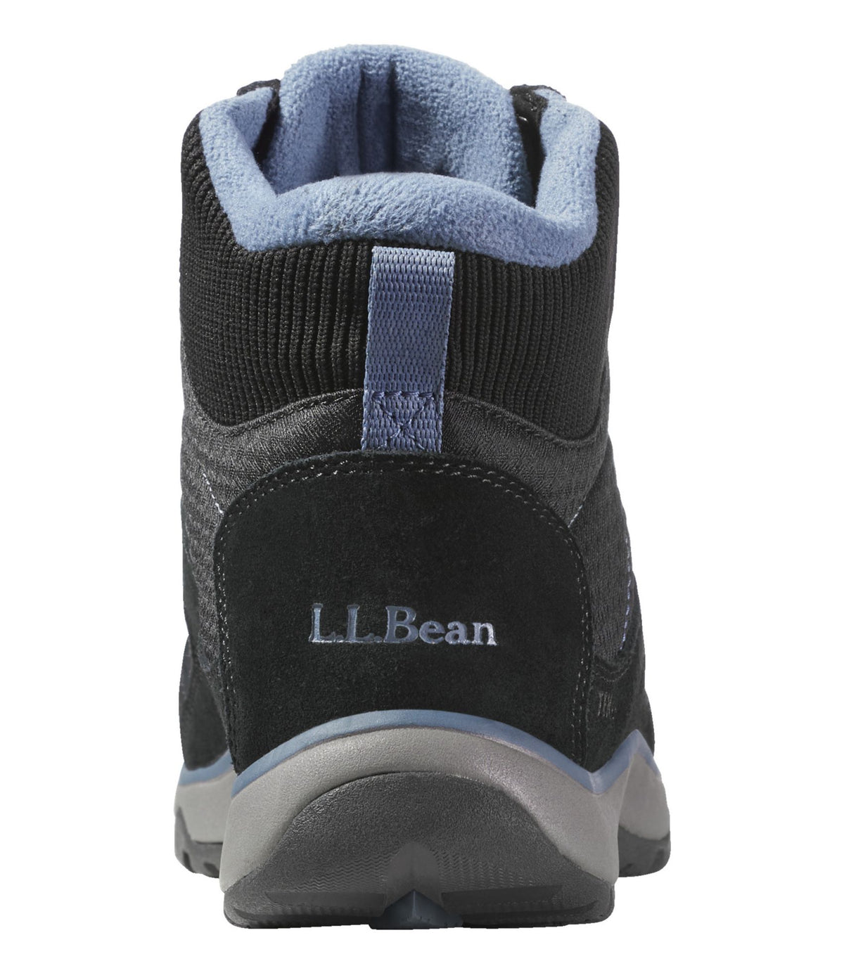 L.L.Bean Women's Snow Sneaker 5 Boots, Lace-Up Black/Slate
