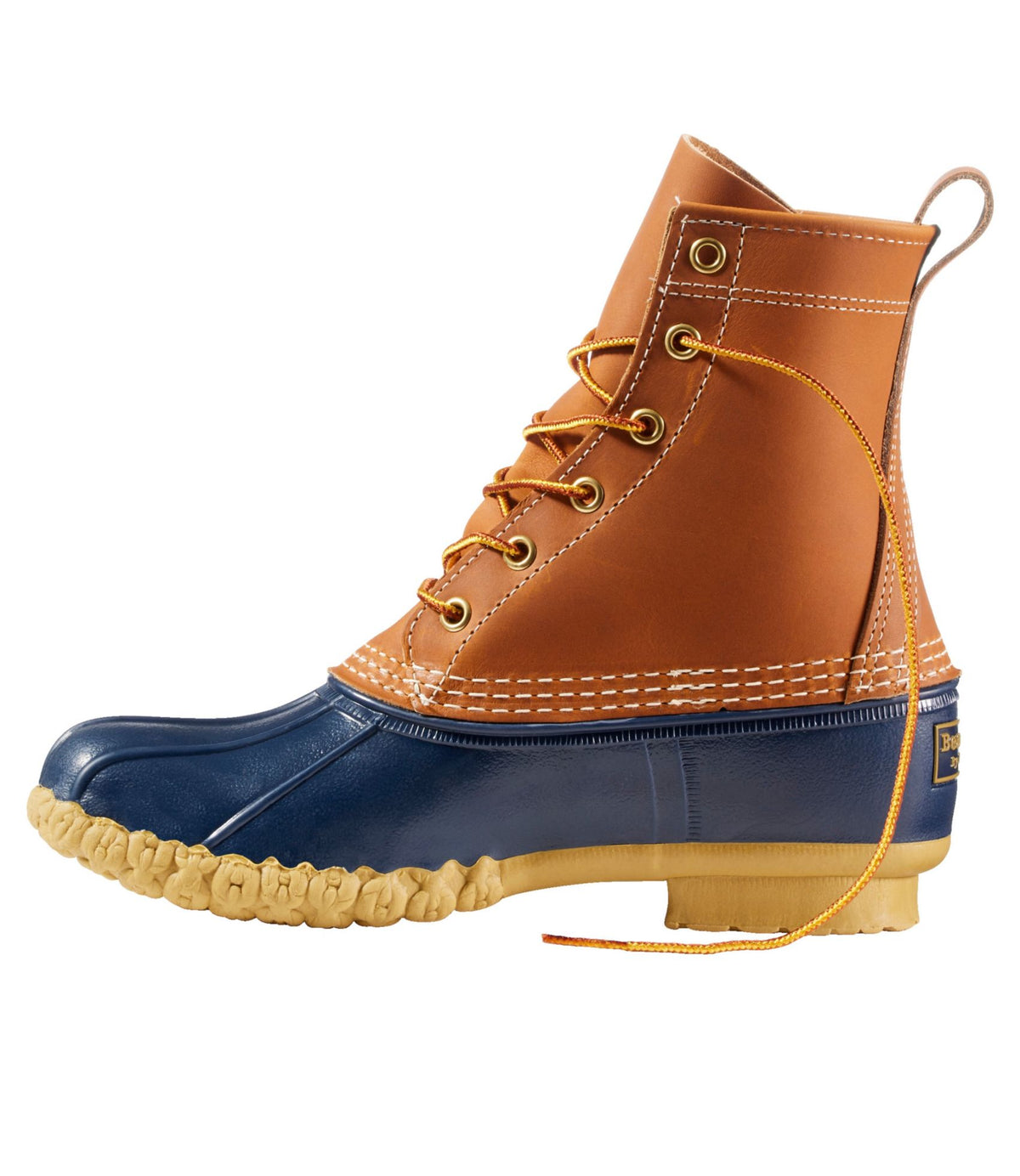 L.L.Bean Women's Bean Boots, 8" Tan/Bright Navy/Gum