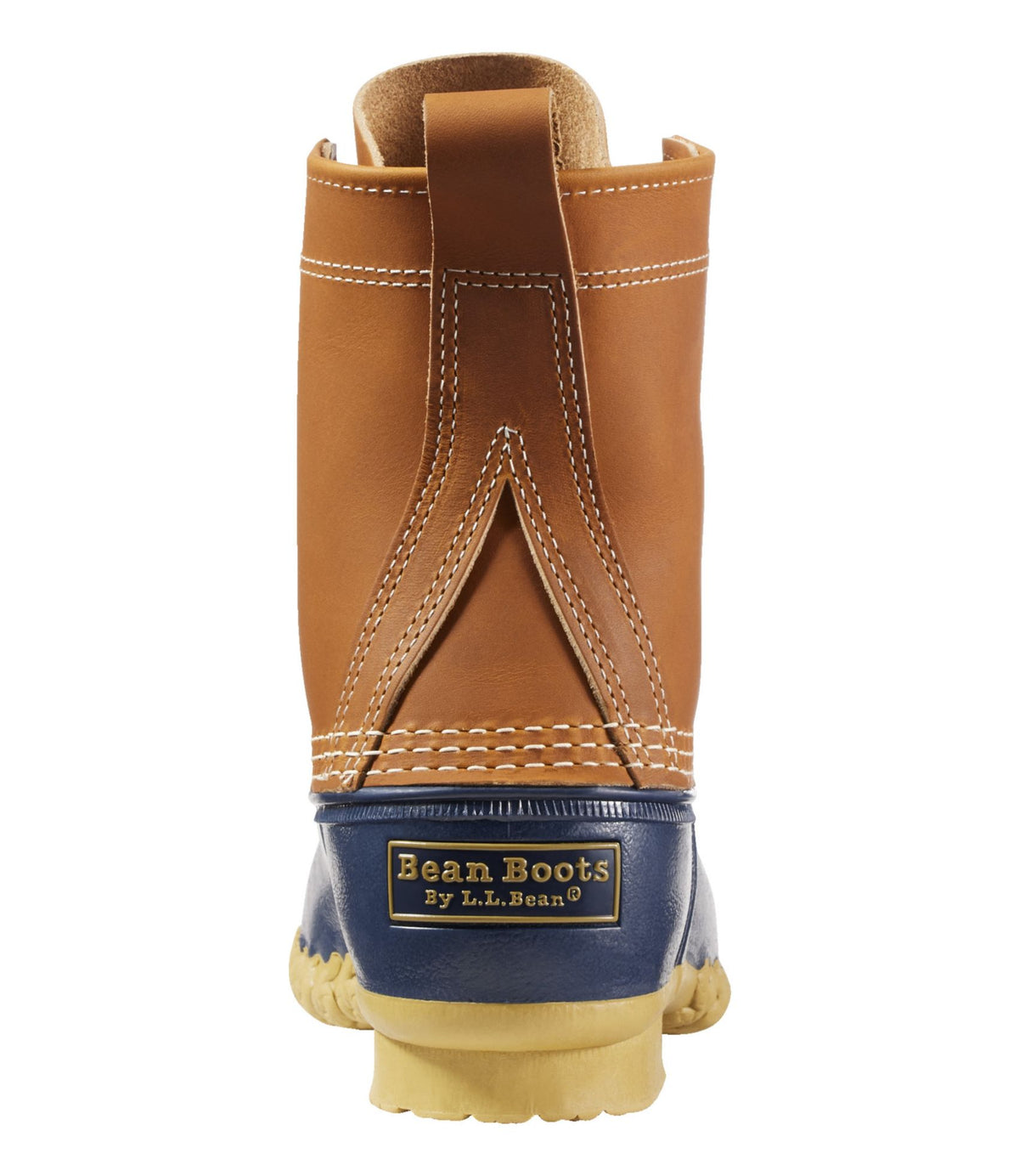 L.L.Bean Women's Bean Boots, 8" Tan/Bright Navy/Gum