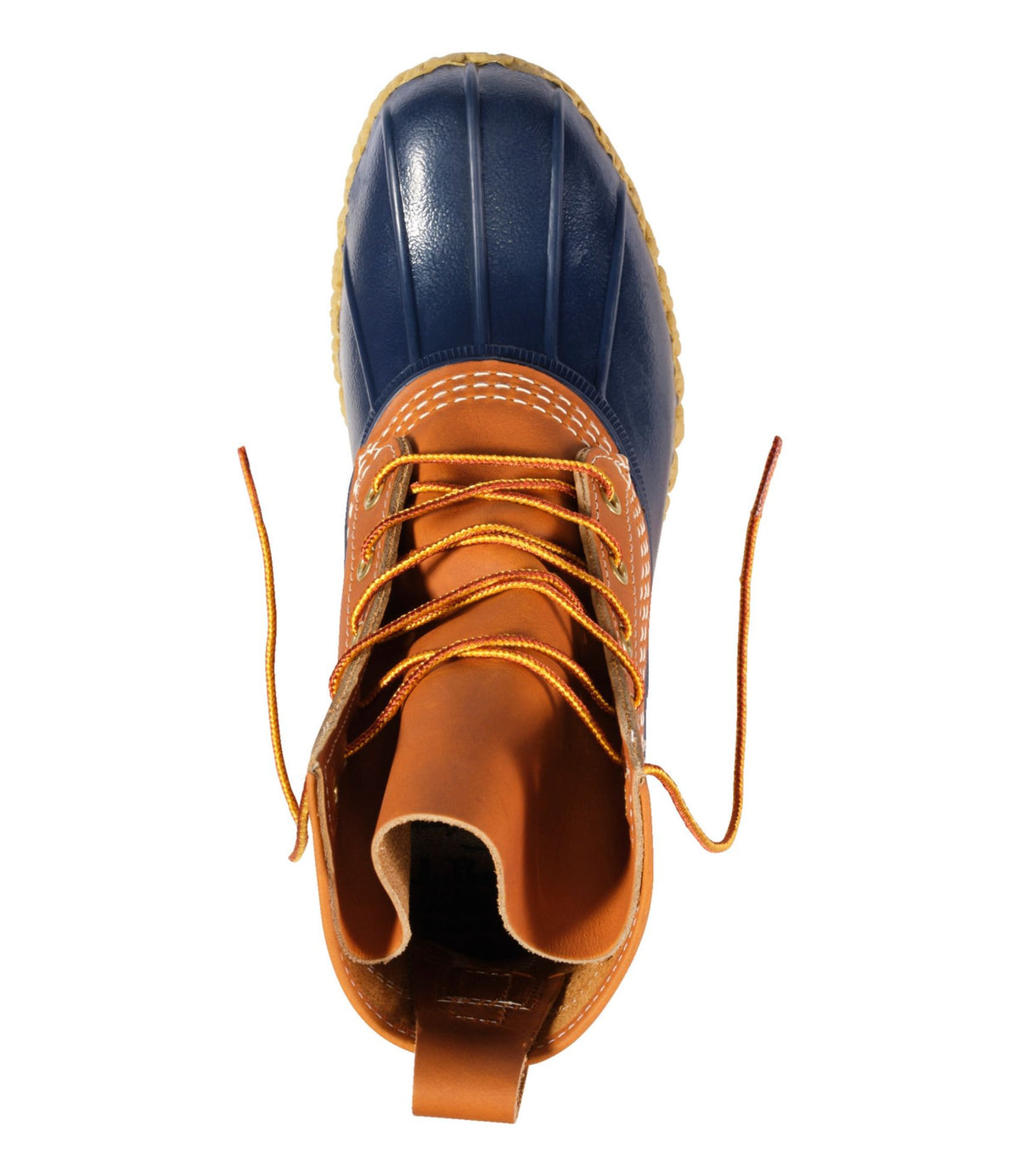 L.L.Bean Women's Bean Boots, 8" Tan/Bright Navy/Gum