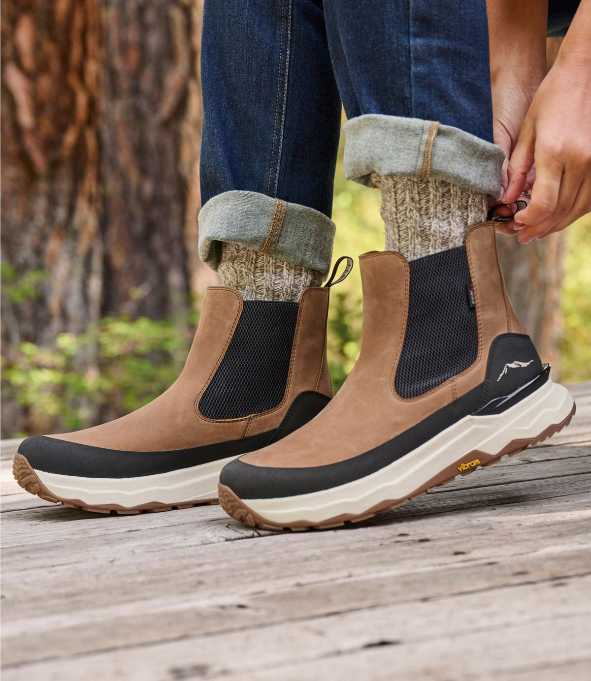 L.L.Bean Women's NextVenture Boots, Chelsea Saddle/Paperwhite