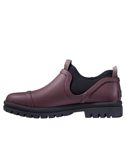 L.L.Bean Women's Rugged Wellie® Shoes, Slip-On Burgundy Brown