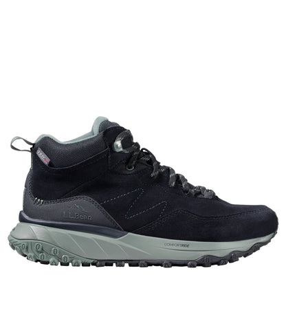 L.L.Bean Women's Snow Sneaker Sport Waterproof Boots, Lace-Up Black/Thyme
