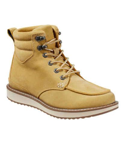 L.L.Bean Women's Stonington Boots, Suede Moc-Toe Light Gold