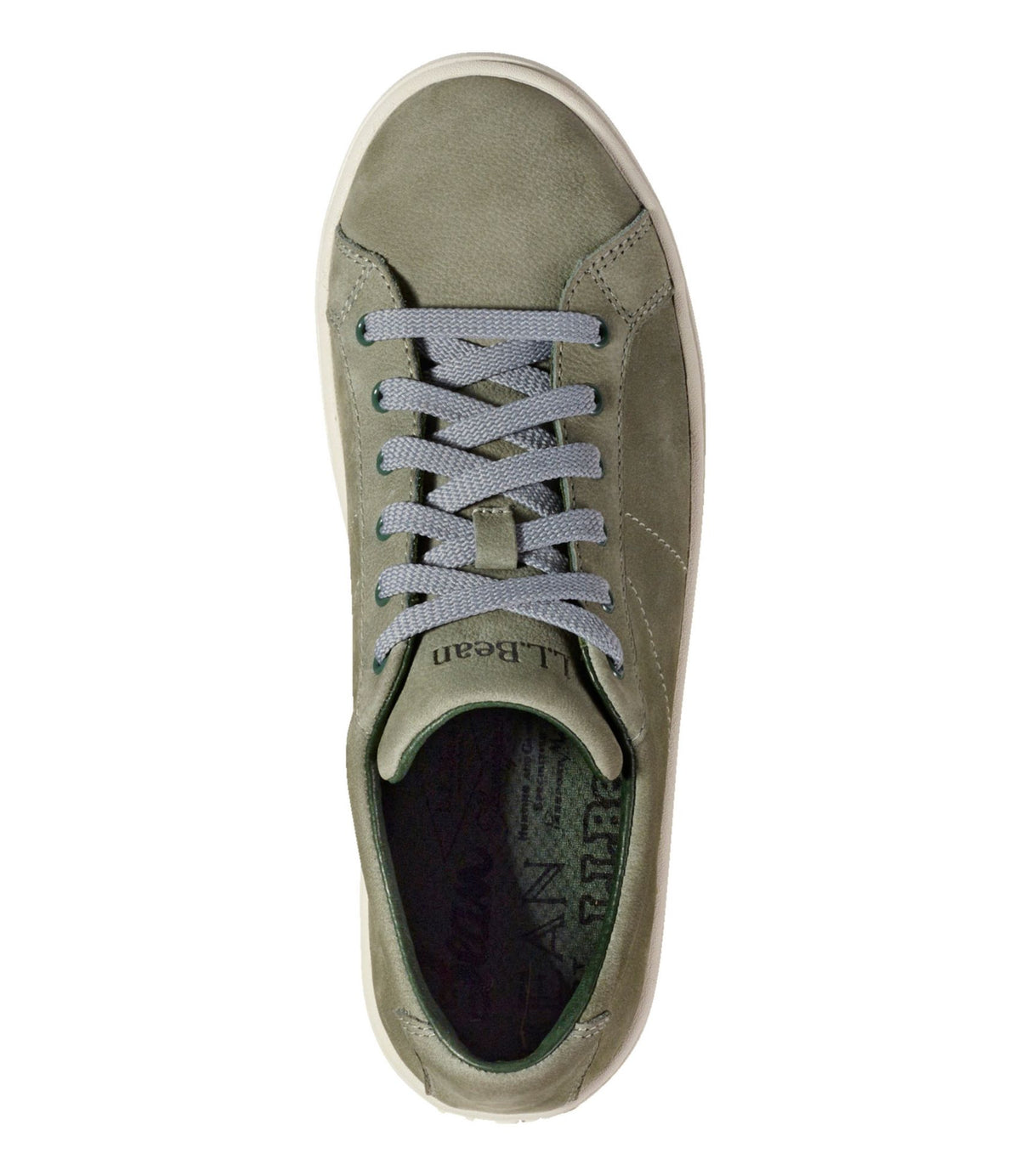L.L.Bean Women's Eco Bay Oxfords, Nubuck Leather Classic Sage
